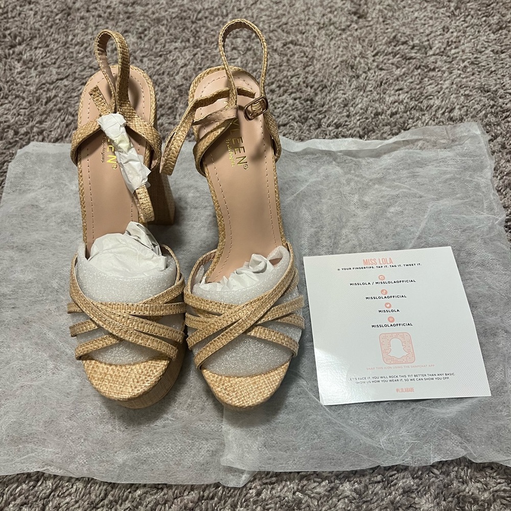 Miss Lola sandals heels